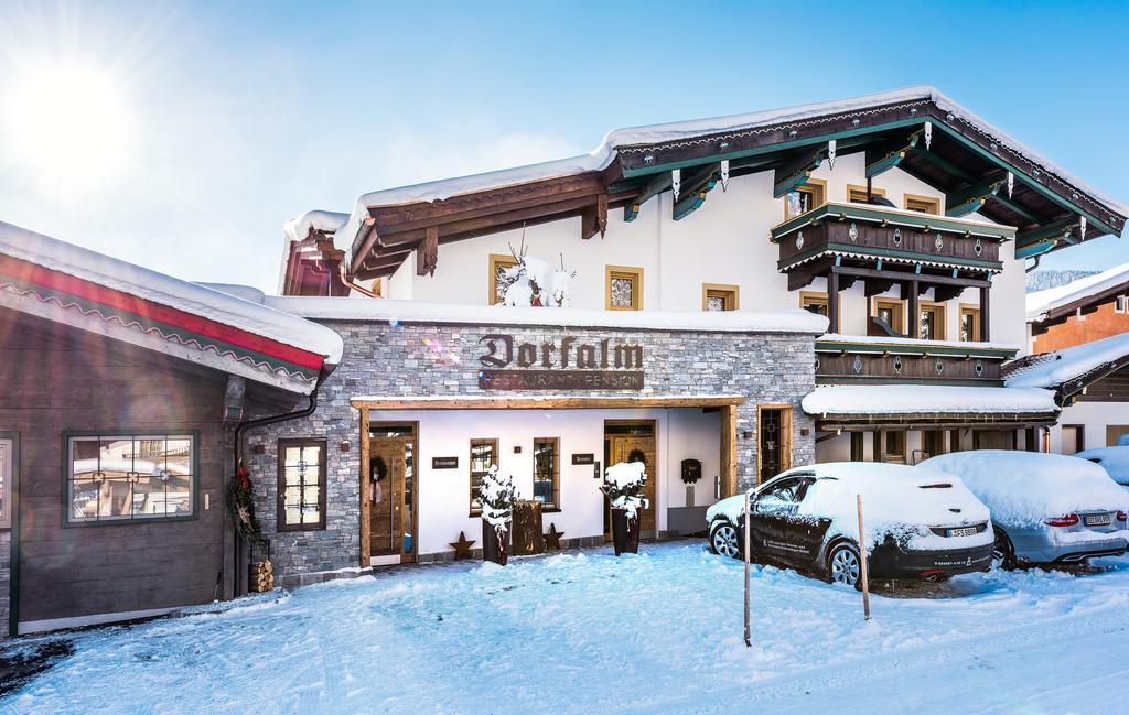 Pension Restaurant Dorfalm Leogang Kültér fotó